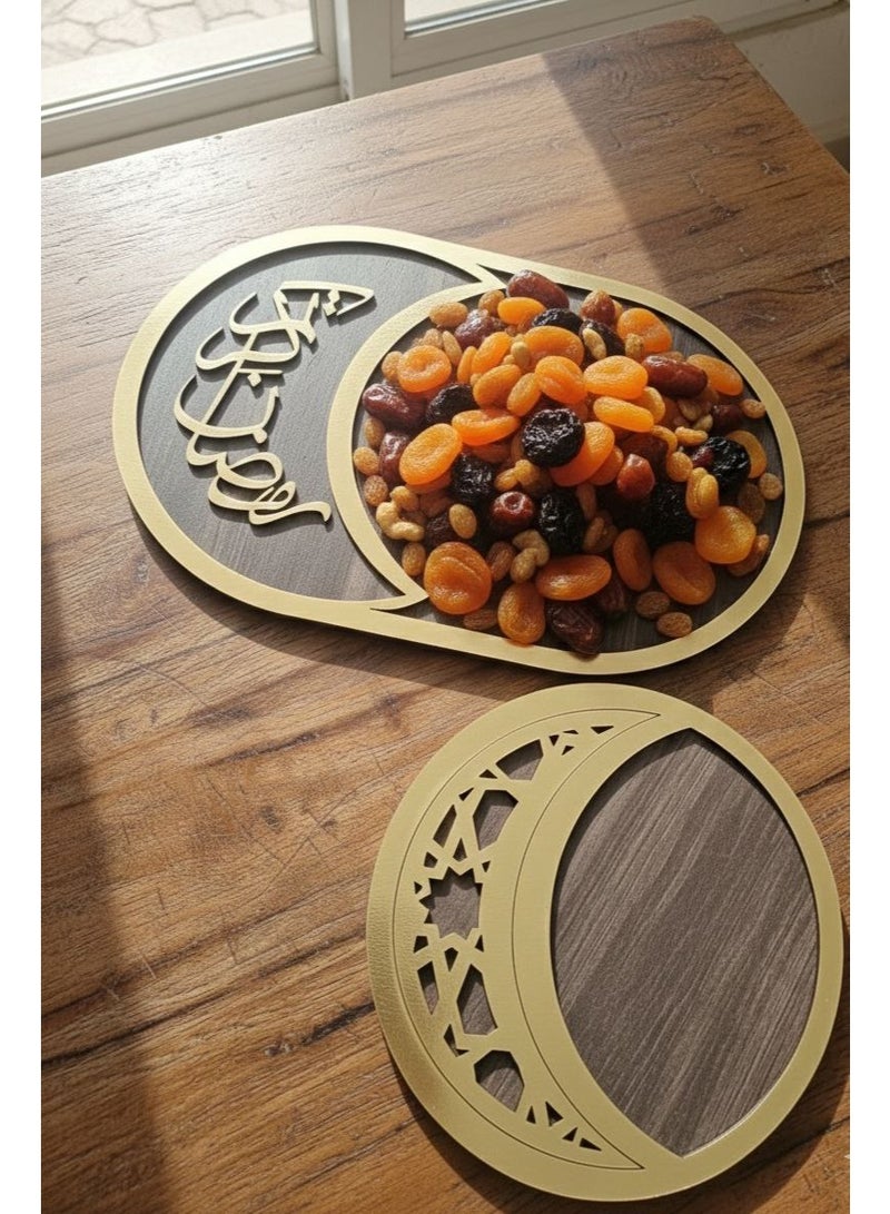 طقم كوستر رمضان خشب - Image 1
